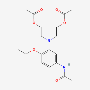 molecular formula C18H26N2O6 B1605769 Acetamide, N-[3-[bis[2-(acetyloxy)ethyl]amino]-4-ethoxyphenyl]- CAS No. 20249-05-2