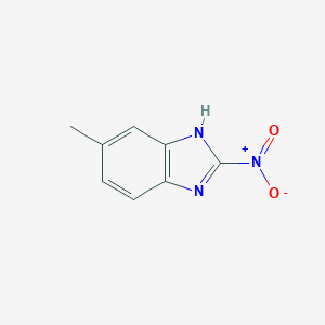 molecular formula C8H7N3O2 B160577 Benzimidazole, 5-methyl-2-nitro- CAS No. 10045-38-2