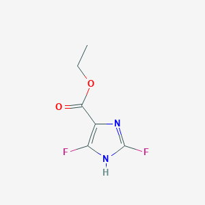 molecular formula C6H6F2N2O2 B1605783 Ethyl 2,4-difluoro-1H-imidazole-5-carboxylate CAS No. 89676-59-5