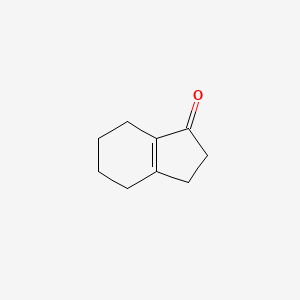 molecular formula C9H12O B1605785 2,3,4,5,6,7-Hexahydro-1H-indene-1-one CAS No. 22118-00-9