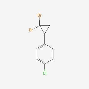 molecular formula C9H7Br2Cl B1605789 1-Chloro-4-(2,2-dibromocyclopropyl)benzene CAS No. 38365-51-4