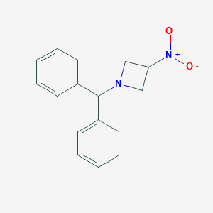 molecular formula C16H16N2O2 B160579 1-Benzhydryl-3-nitroazetidine CAS No. 125735-37-7