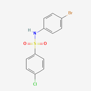 molecular formula C12H9BrClNO2S B1605791 N-(4-溴苯基)-4-氯苯磺酰胺 CAS No. 5133-88-0