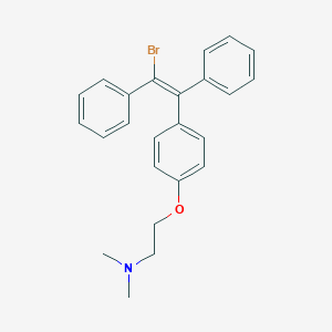 molecular formula C₂₄H₂₄BrNO B016058 trans-(E)-1-Bromo-2-[4-[2-(dimethylamino)ethoxy]phenyl]-1,2-diphenylethene CAS No. 19118-19-5