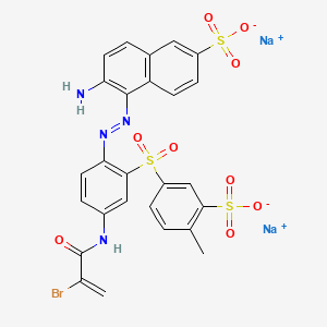 molecular formula C26H19BrN4Na2O9S3 B1605802 Lanasol Red 6G CAS No. 85187-33-3