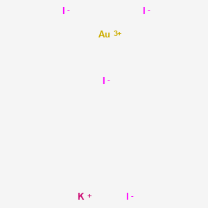 molecular formula AuI4K B1605805 potassium;gold(3+);tetraiodide CAS No. 7791-29-9