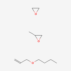 B1605807 Oxirane, methyl-, polymer with oxirane, butyl 2-propenyl ether CAS No. 9038-92-0