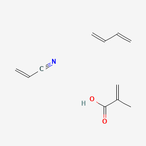 molecular formula C11H15NO2 B1605808 Buta-1,3-diene; 2-methylprop-2-enoic acid; prop-2-enenitrile CAS No. 9010-81-5