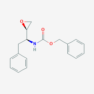 molecular formula C18H19NO3 B160581 (2R,3S)-1,2-Epoxy-3-(benzyloxycarbonyl-amino)-4-phenylbutane CAS No. 137515-66-3