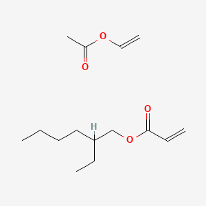 B1605810 2-Propenoic acid, 2-ethylhexyl ester, polymer with ethenyl acetate CAS No. 25067-02-1
