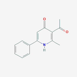 molecular formula C14H13NO2 B160582 3-Acetyl-2-methyl-6-phenyl-4(1H)-pyridinone CAS No. 10037-19-1
