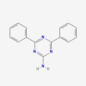 molecular formula C15H12N4 B1605830 4,6-Diphenyl-1,3,5-triazin-2-amine CAS No. 5418-07-5