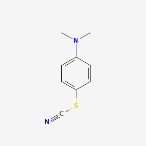 molecular formula C9H10N2S B1605833 Thiocyanic acid, 4-(dimethylamino)phenyl ester CAS No. 7152-80-9