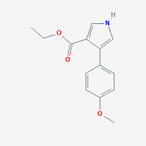 ethyl 4-(4-methoxyphenyl)-1H-pyrrole-3-carboxylate