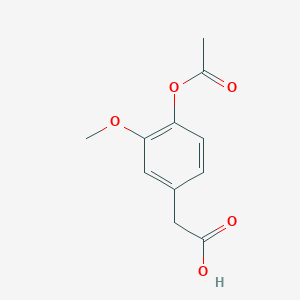 molecular formula C11H12O5 B1605841 [4-(Acetyloxy)-3-methoxyphenyl]acetic acid CAS No. 5447-38-1