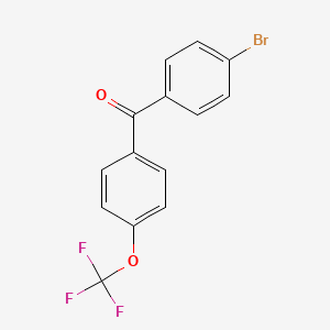 B1605857 (4-Bromophenyl)(4-(trifluoromethoxy)phenyl)methanone CAS No. 34367-36-7