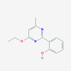 B1605871 2-(4-Ethoxy-6-methyl-2-pyrimidinyl)phenol CAS No. 300358-33-2