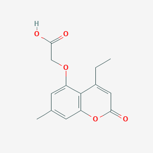 2-((4-Ethyl-7-methyl-2-oxo-2H-chromen-5-yl)oxy)acetic acid