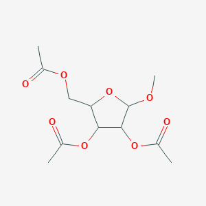 (3,4-Diacetyloxy-5-methoxyoxolan-2-yl)methyl acetate