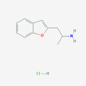 molecular formula C11H14ClNO B160591 1-(1-Benzofuran-2-yl)propan-2-amine;hydrochloride CAS No. 3710-48-3