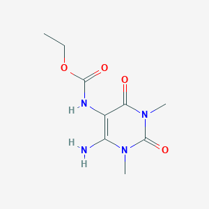 Ethyl (6-amino-1,3-dimethyl-2,4-dioxo-1,2,3,4-tetrahydropyrimidin-5-yl)carbamate