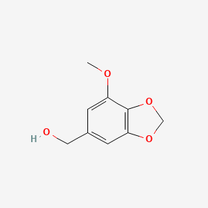 molecular formula C9H10O4 B1605945 (7-Methoxy-1,3-benzodioxol-5-yl)methanol CAS No. 22934-59-4