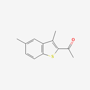 molecular formula C12H12OS B1605946 2-Acetyl-3,5-dimethylbenzo(b)thiophene CAS No. 6179-05-1