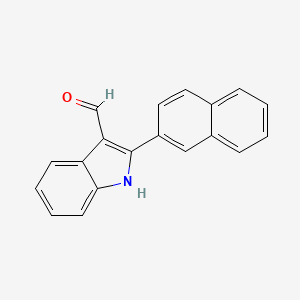 molecular formula C19H13NO B1605952 2-(2-Naphthyl)-1H-indole-3-carbaldehyde CAS No. 94210-62-5