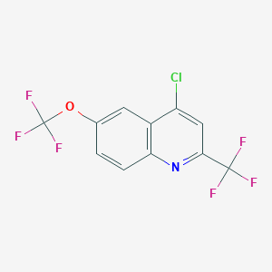 4-Chloro-6-(trifluoromethoxy)-2-(trifluoromethyl)quinoline