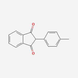 molecular formula C16H12O2 B1605958 2-(4-Methylphenyl)-1H-indene-1,3(2H)-dione CAS No. 7561-48-0