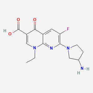 molecular formula C15H17FN4O3 B1605959 Esafloxacin CAS No. 79286-77-4