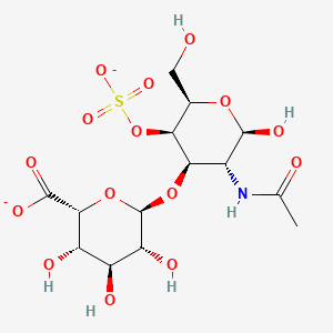 molecular formula C14H23NO15S B1605960 Dermatan sulfate CAS No. 24967-94-0