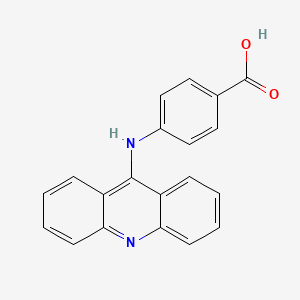 molecular formula C20H14N2O2 B1605966 4-(acridin-9-ylamino)benzoic acid CAS No. 64894-83-3