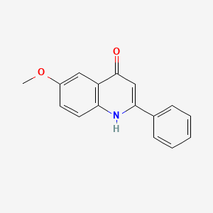 molecular formula C16H13NO2 B1605974 4-Hydroxy-6-methoxy-2-phenylquinoline CAS No. 57183-50-3