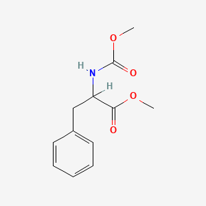 molecular formula C12H15NO4 B1605985 Phenylalanine-N-carboxylic acid dimethyl ester CAS No. 70288-75-4