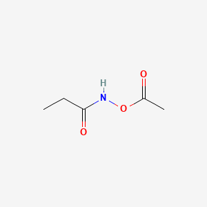 molecular formula C5H9NO3 B1605990 O-Acetyl-N-propionylhydroxylamine CAS No. 76412-59-4
