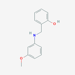 molecular formula C14H15NO2 B1605991 2-{[(3-Methoxyphenyl)amino]methyl}phenol CAS No. 90383-17-8