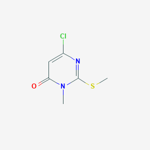 molecular formula C6H7ClN2OS B1605995 6-chloro-3-methyl-2-(methylthio)pyrimidin-4(3H)-one CAS No. 89466-43-3