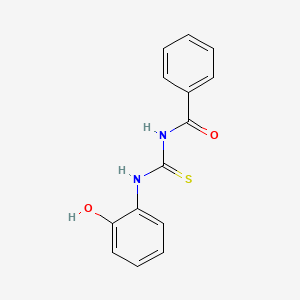 molecular formula C14H12N2O2S B1606003 1-Benzoyl-3-(2-hydroxyphenyl)thiourea CAS No. 53514-41-3