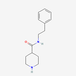 N-(2-phenylethyl)piperidine-4-carboxamide