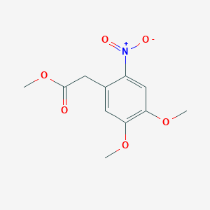 molecular formula C11H13NO6 B1606010 Methyl 2-(4,5-dimethoxy-2-nitrophenyl)acetate CAS No. 2982-53-8