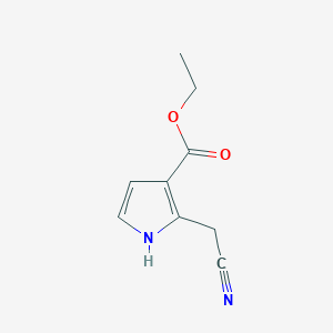 molecular formula C9H10N2O2 B1606013 ethyl 2-(cyanomethyl)-1H-pyrrole-3-carboxylate CAS No. 67464-81-7