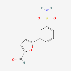 molecular formula C11H9NO4S B1606018 3-(5-Formyl-2-furyl)benzenesulfonamide CAS No. 306935-94-4