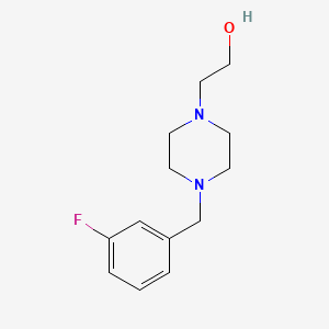 molecular formula C13H19FN2O B1606020 2-[4-(3-Fluorobenzyl)piperazino]ethan-1-ol CAS No. 215654-92-5