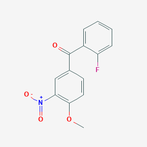 molecular formula C14H10FNO4 B1606021 (2-Fluorophenyl)(4-methoxy-3-nitrophenyl)methanone CAS No. 66938-39-4