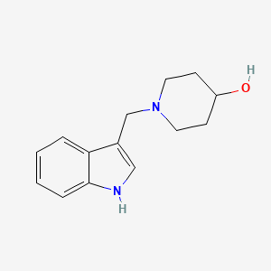 molecular formula C14H18N2O B1606026 1-(1H-Indol-3-ylmethyl)-4-piperidinol CAS No. 414881-63-3