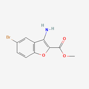 molecular formula C10H8BrNO3 B1606031 Methyl 3-amino-5-bromo-1-benzofuran-2-carboxylate CAS No. 54802-09-4