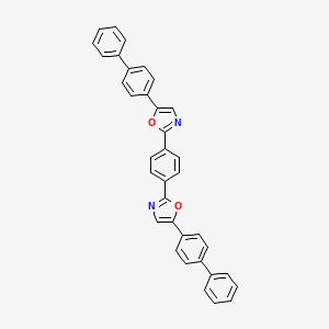 molecular formula C36H24N2O2 B1606034 p-Bis[2-(5-p-biphenyloxazolyl)]benzene CAS No. 494-67-7