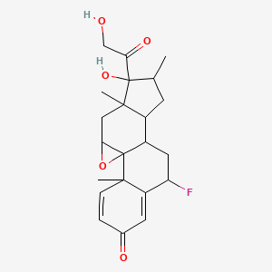 molecular formula C22H27FO5 B1606046 Fluticasone Impurity N10 CAS No. 23961-95-7