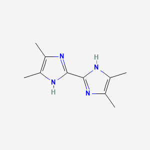 molecular formula C10H14N4 B1606054 2,2'-Bis(4,5-dimethylimidazole) CAS No. 69286-06-2